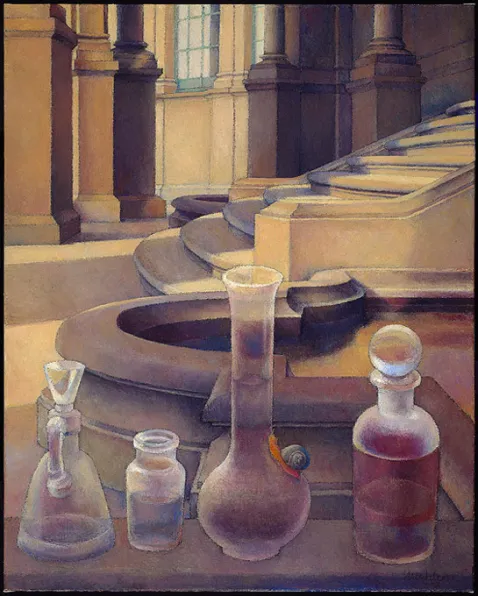 Composition with flasks