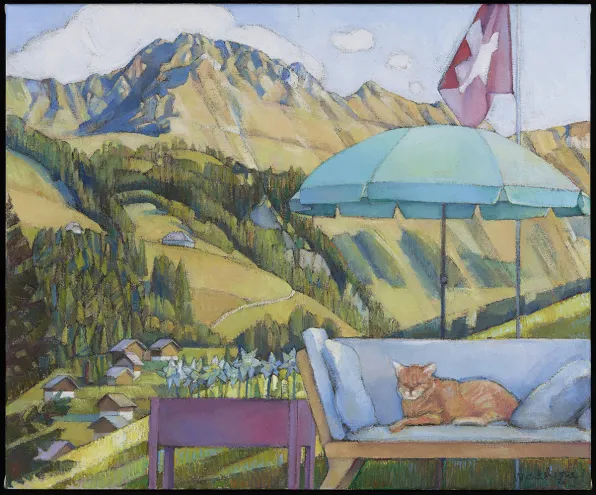 DIMANCHE AU CHALET 54x65 2026
